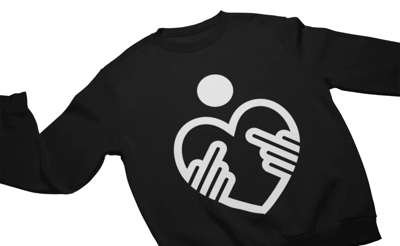 Kindness Middle Finger Sweat Shirt | Bold MF | White Statement Piece