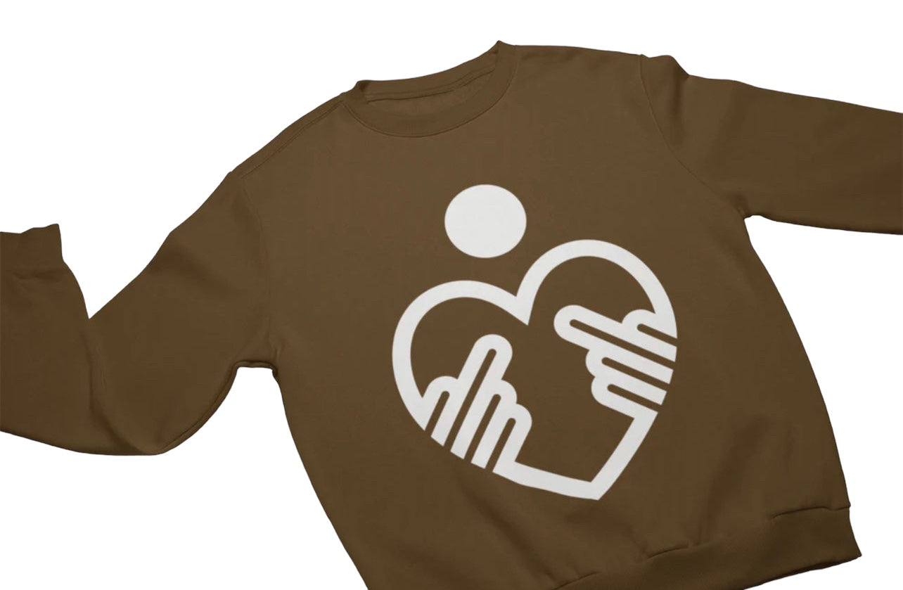 Kindness Middle Finger Sweat Shirt | Bold MF | White Statement Piece