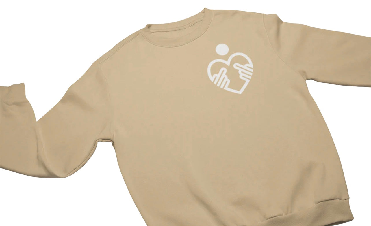 Kindness Middle Finger Sweat Shirt | Mini Bold White Statement Piece