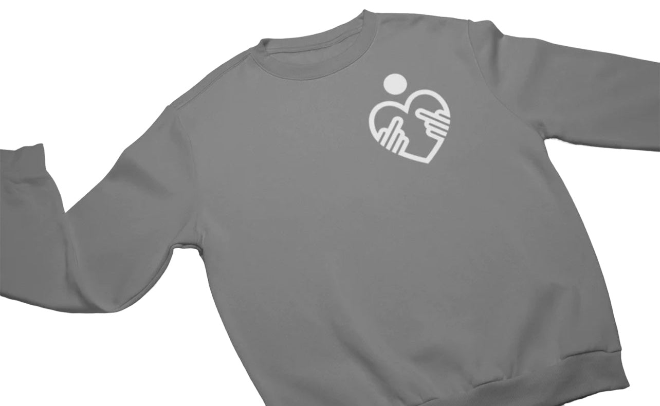 Kindness Middle Finger Sweat Shirt | Mini Bold White Statement Piece