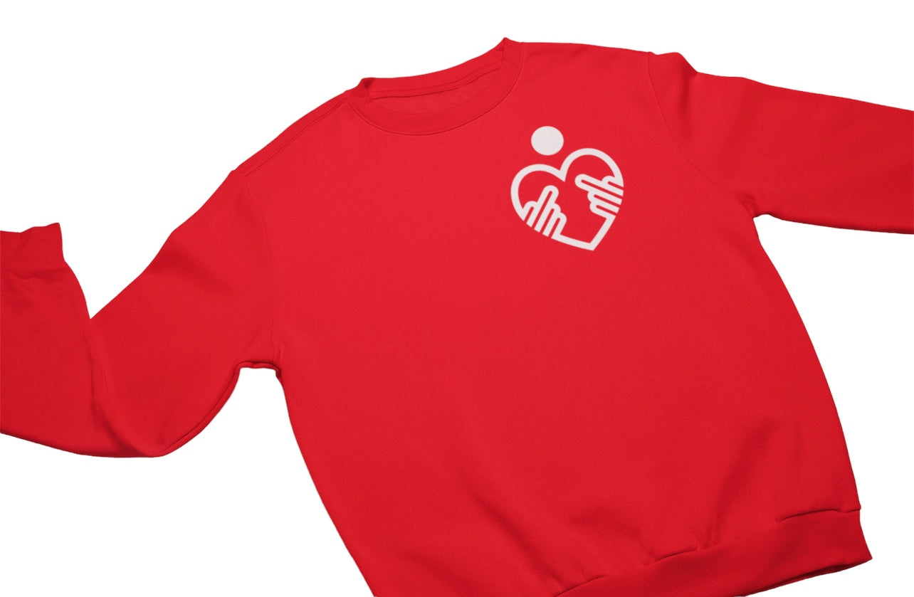 Kindness Middle Finger Sweat Shirt | Mini Bold White Statement Piece